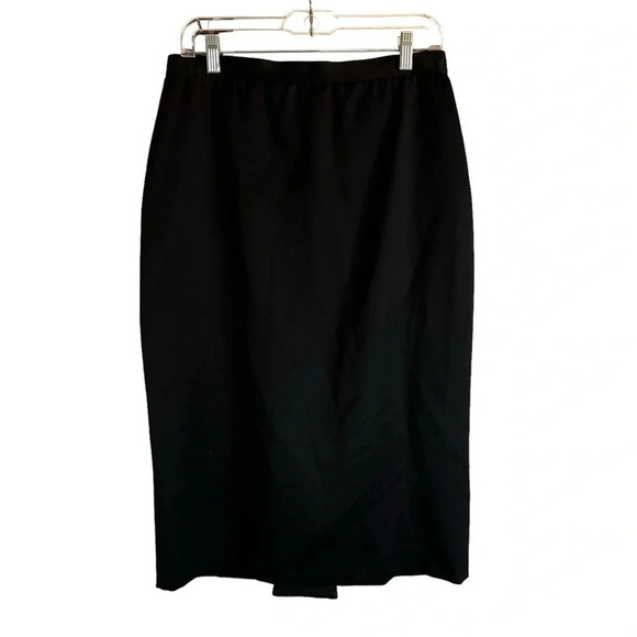 vintage ANNA MARCHETTI made in italy 100% Wool Skirt Lined Bow at Hem Size 46 - Picture 2 of 11